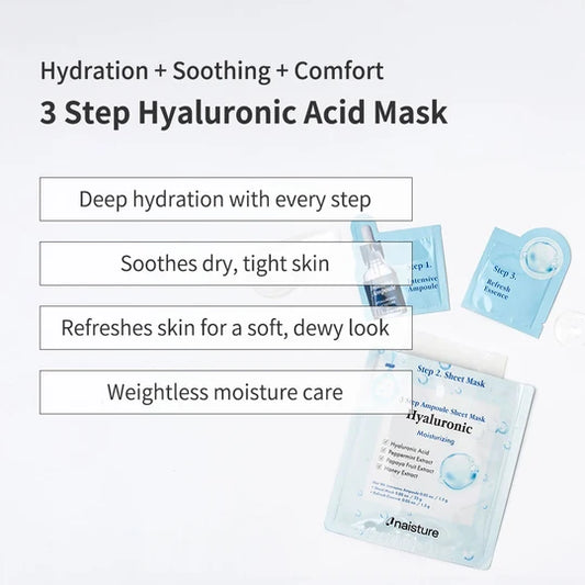 Naisture 3 Step Ampoule Sheet Mask-Hyaluronic(1pc)