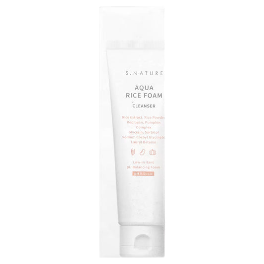 S.NATURE, Aqua Rice Foam Cleanser, 2.7 fl oz (80 ml)
