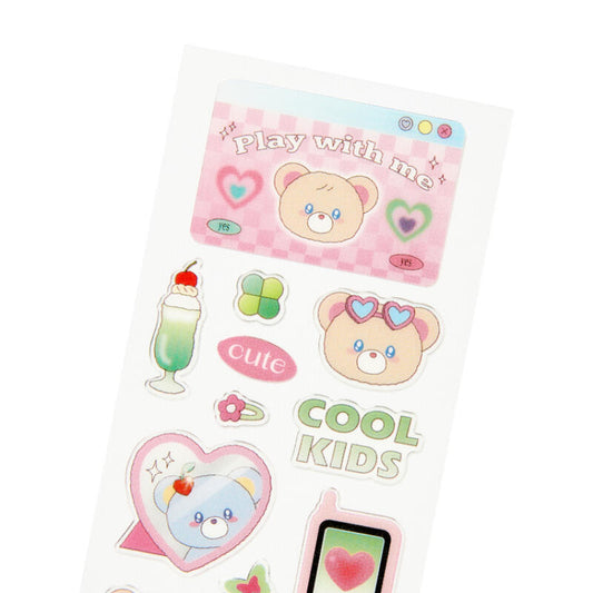 Bear Foil Seal Sticker