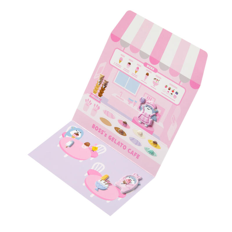 Ice cream cafe sticker