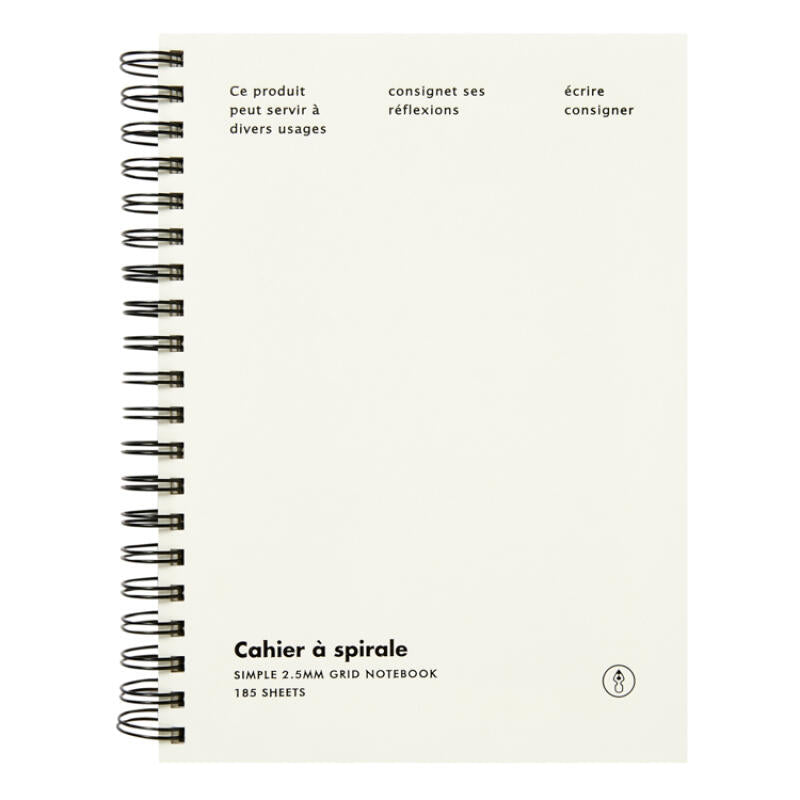 Ivory Spiral Notebook