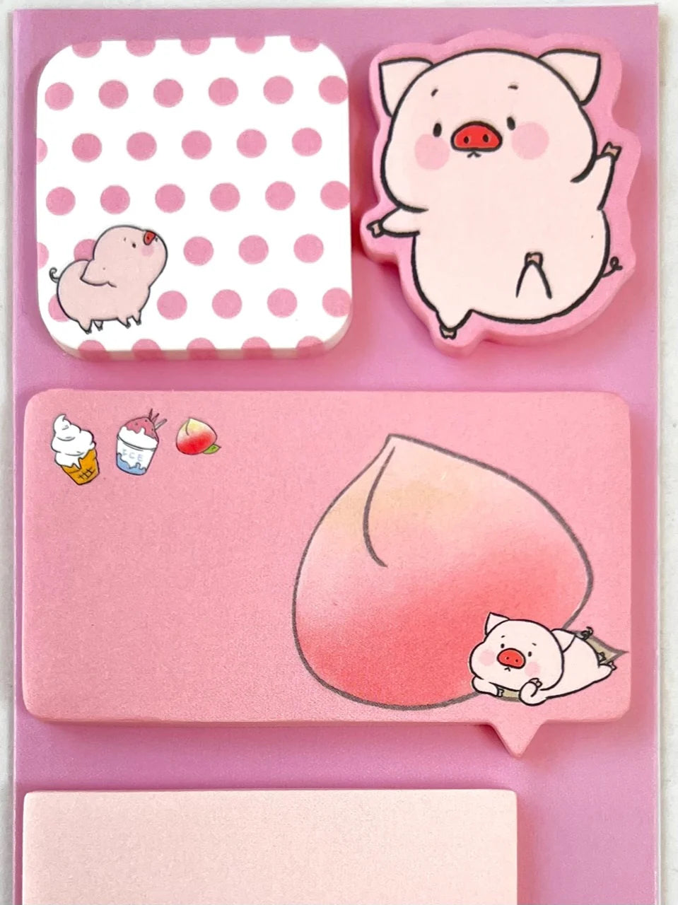 PINK PIG STICKY NOTES
