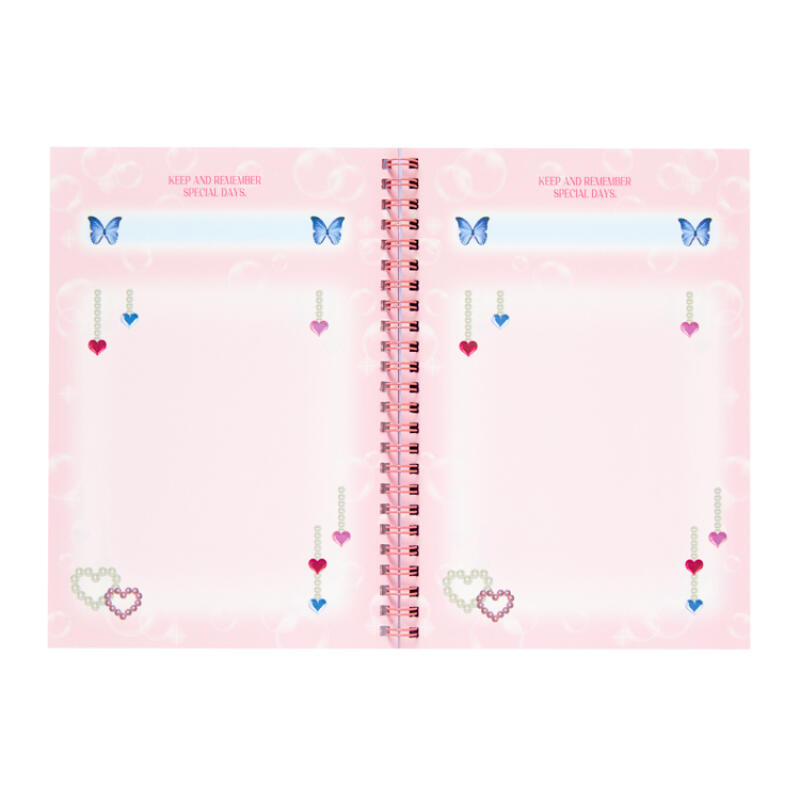 Pink Heart Spiral Notebook