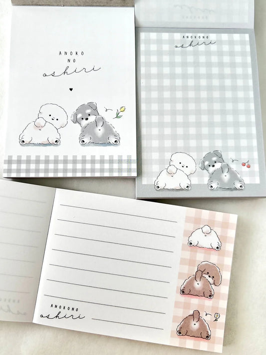 Puppy Dog Poodle Mini Notepad