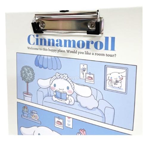 SANRIO CHARACTERS A4 CLIP BOARD - CINNAMOROLL