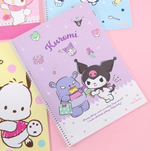 SANRIO LINED SPRING NOTEBOOK - KUROMI