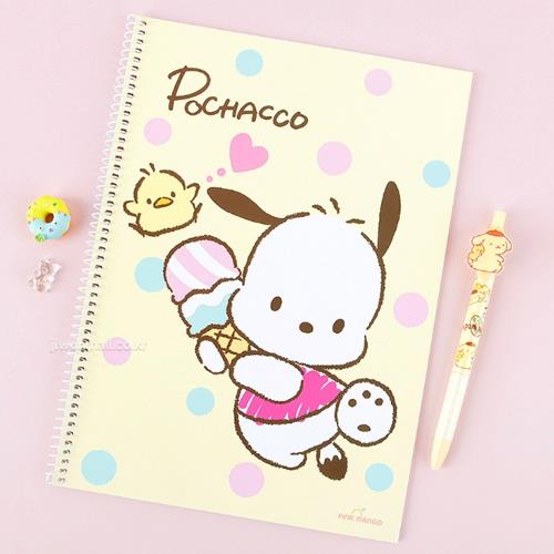 SANRIO LINED SPRING NOTEBOOK - POCHACCO