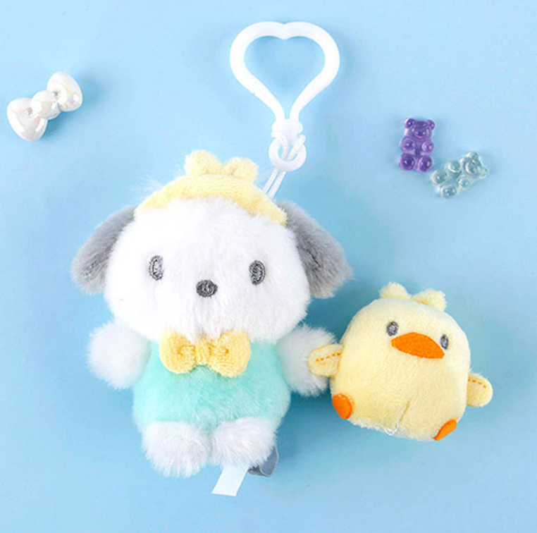 Sanrio Friends Picnic Bag Charm-Pochacco