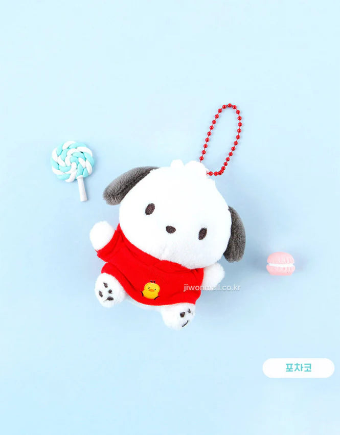 Sanrio Pochacco Hoodie Keyring 8cm