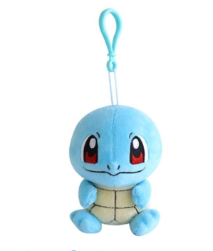 POKEMON CUTIE POP PLUSH BACKPACK KEYCHAIN - SQUIRTLE 11CM