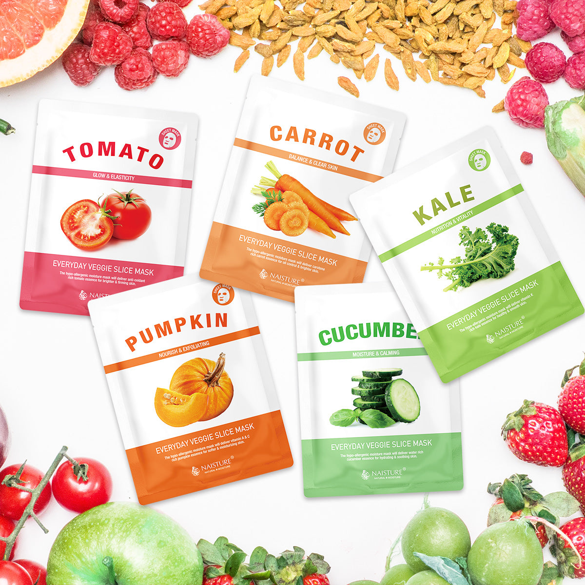 Naisture Veggie Lovers Face Mask