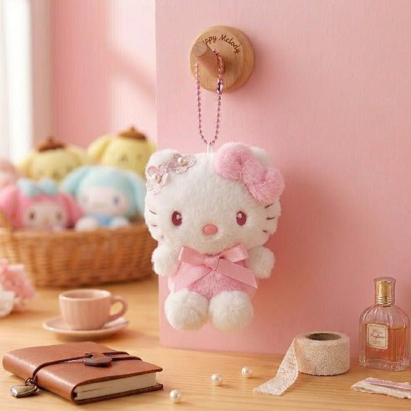 Hello Kitty Pearl Ribbon Keychain
