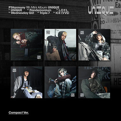 P1HARMONY (피원하모니) 9th MINI ALBUM - [UNIQUE] (Compact Ver.)