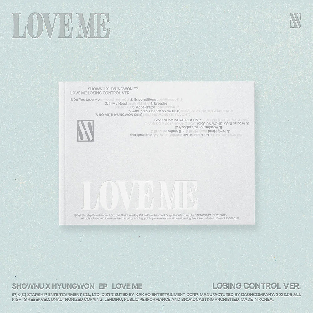 SHOWNU X HYUNGWON (MONSTA X 셔누X형원) EP Album - [LOVE ME] (LOSING CONTROL VER.)