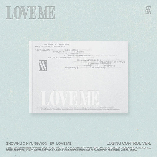 SHOWNU X HYUNGWON (MONSTA X 셔누X형원) EP Album - [LOVE ME] (LOSING CONTROL VER.)
