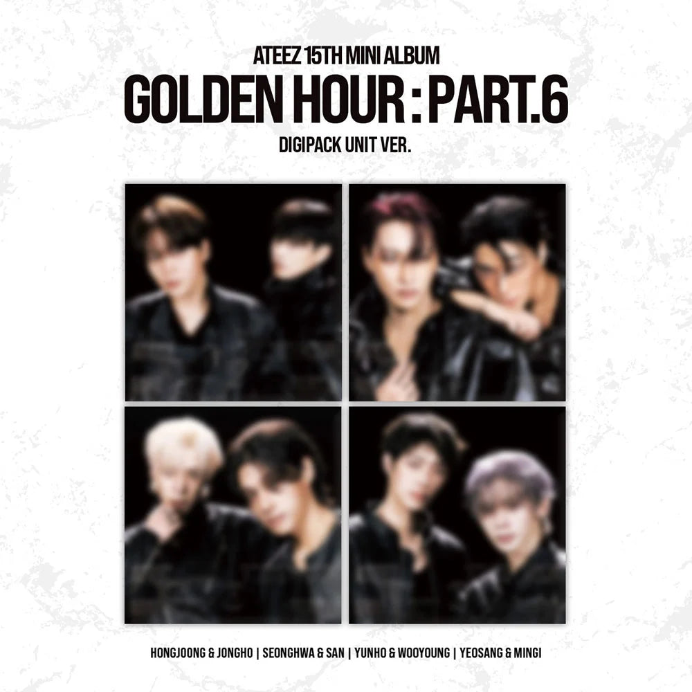 [PRE-ORDER] (KOR VER.) ATEEZ (에이티즈) 15th Mini Album - [GOLDEN HOUR : PART.6] (UNIT DIGIPACK VER.)