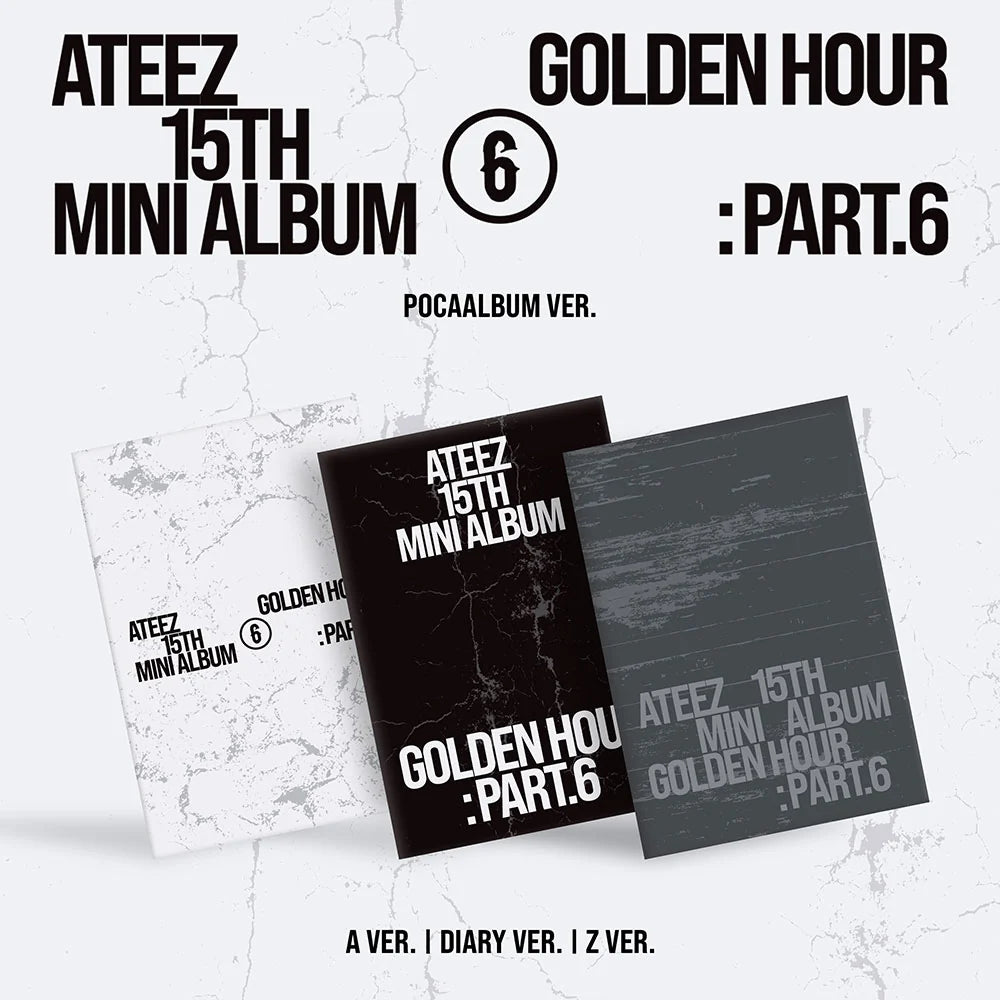 [PRE-ORDER] (KOR VER.) ATEEZ (에이티즈) 15th Mini Album - [GOLDEN HOUR : PART.6] (POCAALBUM VER.)