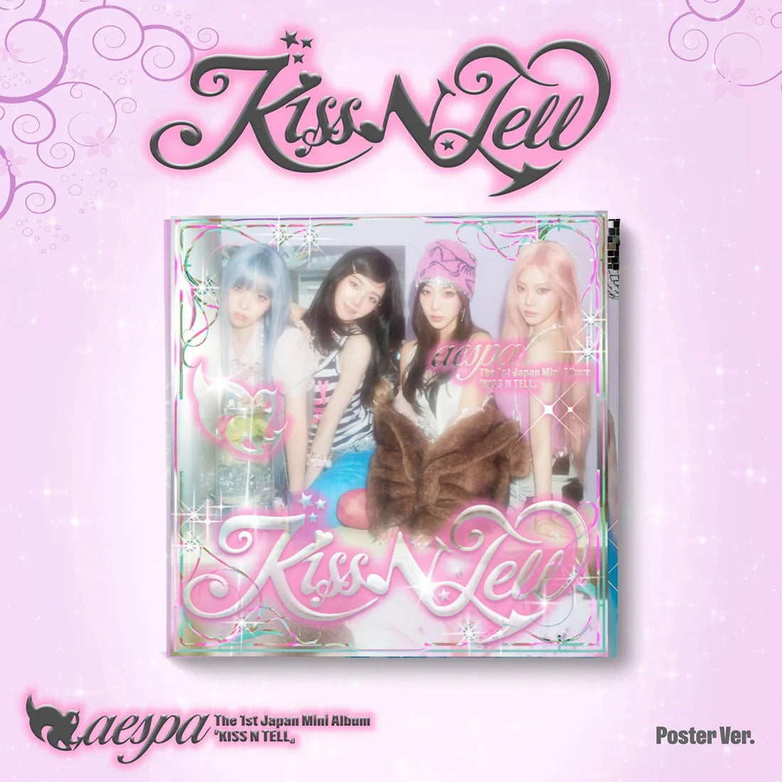 Aespa 1ST JAPAN MINI ALBUM [ KISS N TELL ] POSTER VER
