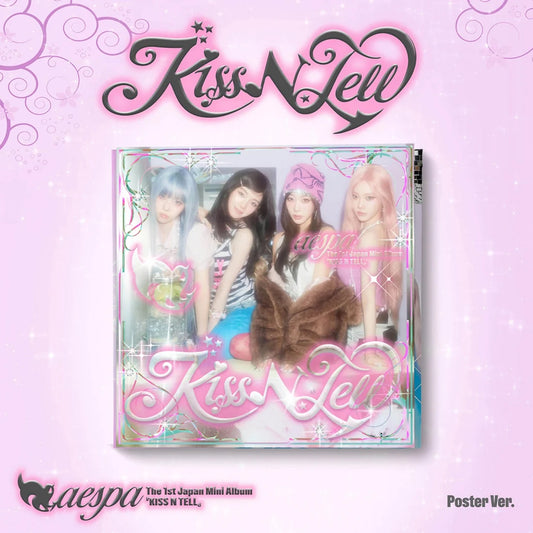 Aespa 1ST JAPAN MINI ALBUM [ KISS N TELL ] POSTER VER
