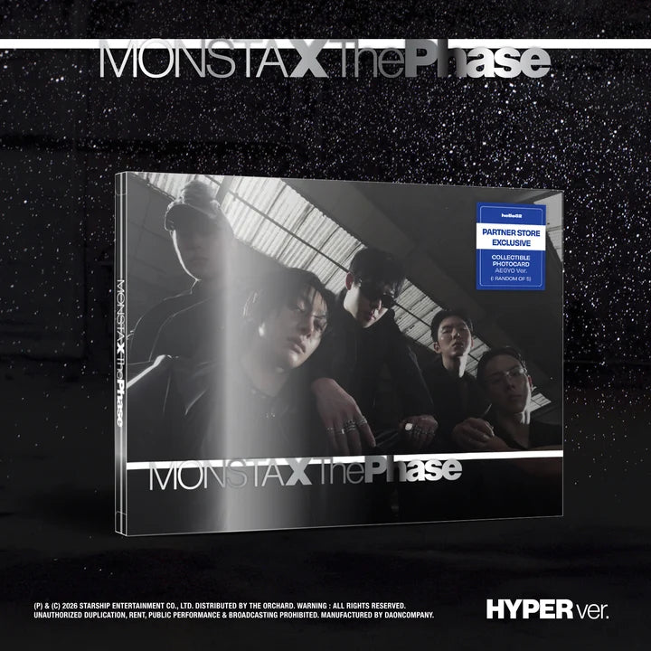 MONSTA X (몬스타엑스) EP Album - [The Phase] PHOTOBOOK VER ( PARTNER STORE EXCLUSIVE)