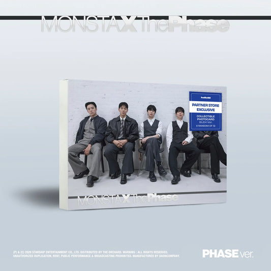 (U.S. VER.) MONSTA X (몬스타엑스) EP Album - [The Phase] PHASE VER ( PARTNER STORE EXCLUSIVE