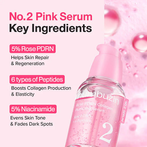 [NUMBUZIN] No.2 Rose PDRN Collagen Plumping Serum 30ml