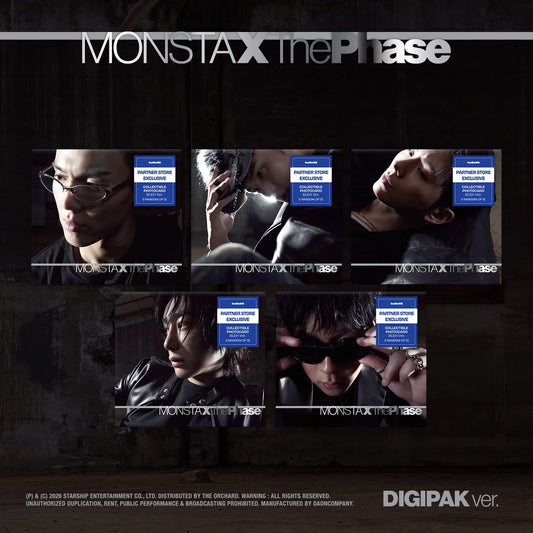 MONSTA X (몬스타엑스) EP Album - [The Phase] DIGIPAK VER ( PARTNER STORE EXCLUSIVE)