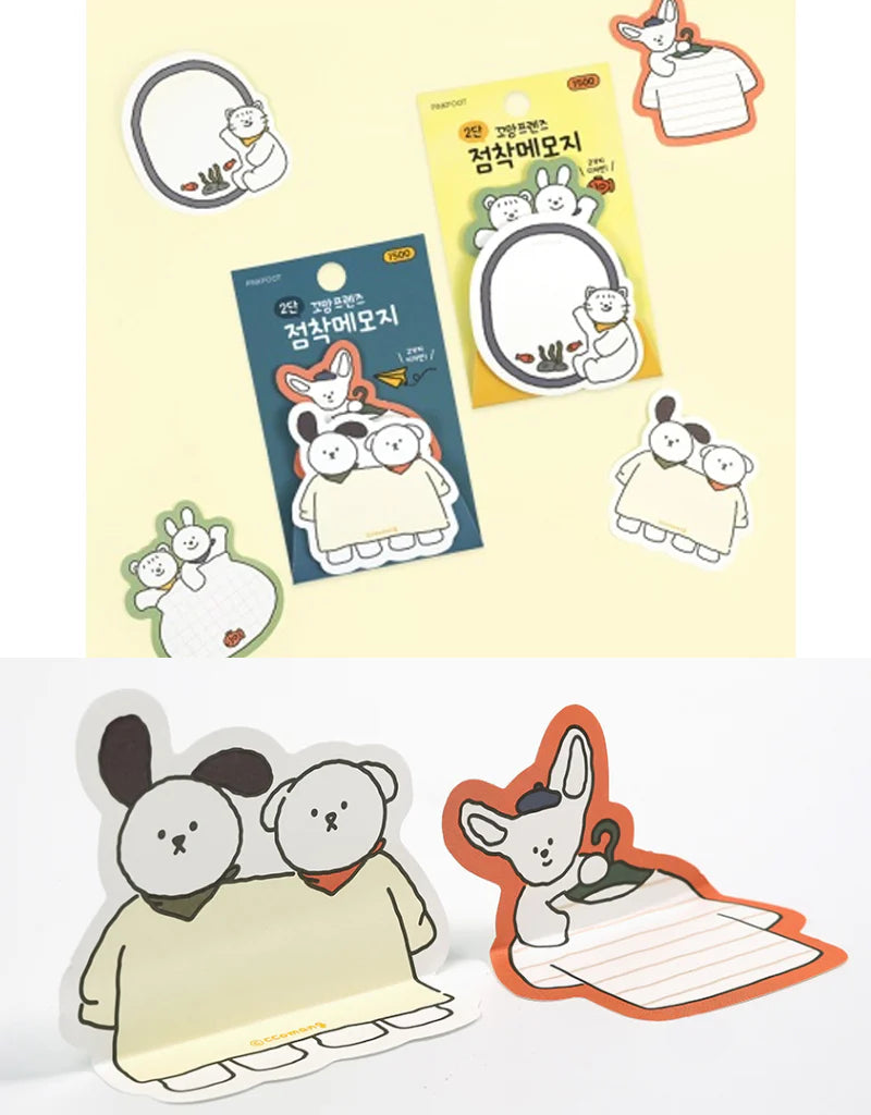 1500 KKOMANG FRIENDS 2 LAYER STICKY MEMO