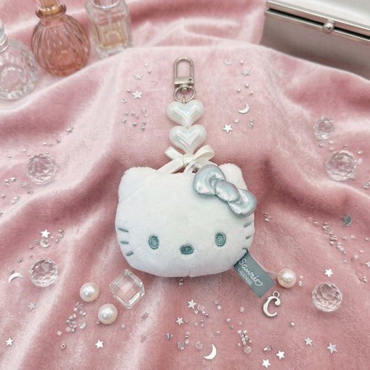 Hello Kitty Silver Beads Keychain