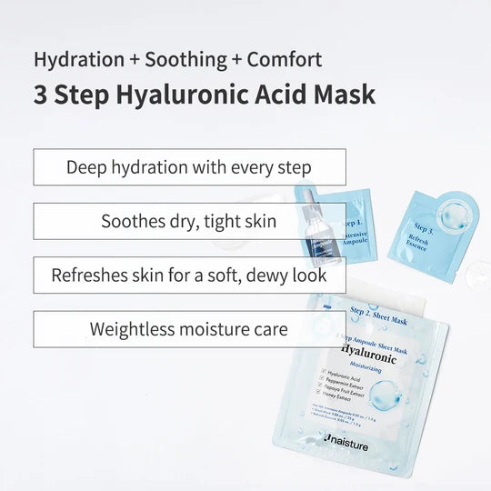 Naisture 3 Step Ampoule Sheet Mask-Hyaluronic(1pc)