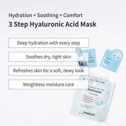 Naisture 3 Step Ampoule Sheet Mask-Hyaluronic(1pc)