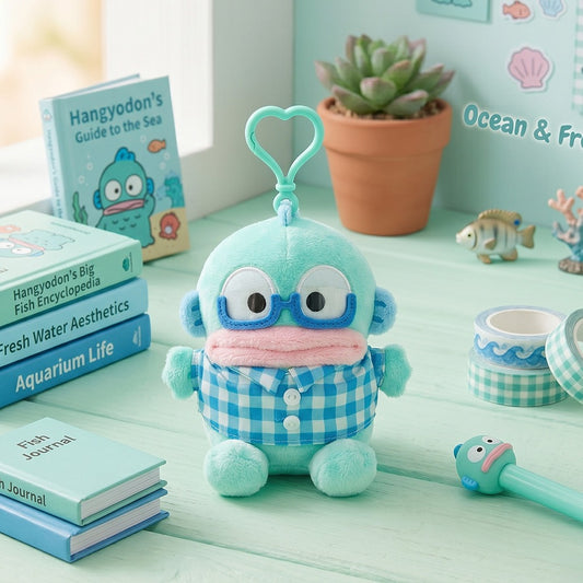 Hangyodon Heart Nerdy Glasses Keychain