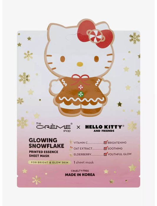 [THE CRÈME SHOP] Hello Kitty and Friends Hello Kitty Glowing Snowflake Printed Essence Sheet Mask