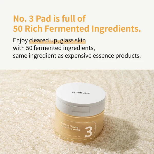 [NUMBUZIN] No.3 Radiance Glowing Jumbo Essence Pads