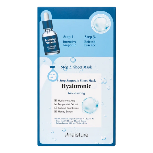 Naisture 3 Step Ampoule Sheet Mask-Hyaluronic(1pc)