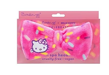 THE CRÈME SHOP X HELLO KITTY Celebrate Plush Spa Headband - Cruelty-Free, Vegan