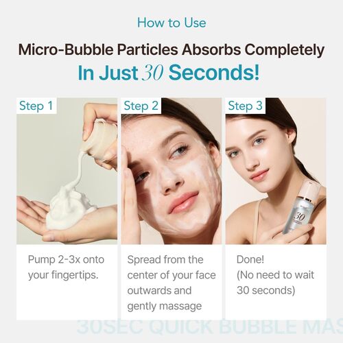 [MENOKIN] 30 Seconds Quick Bubble Mask 95ml #MOIST