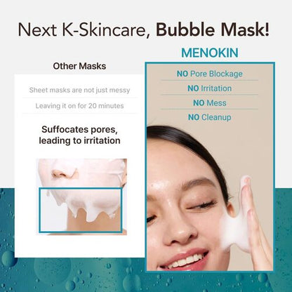 [MENOKIN] 30 Seconds Quick Bubble Mask 95ml #MOIST