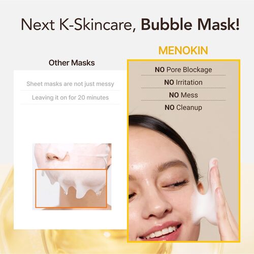 [MENOKIN] 30 Seconds Quick Bubble Mask 95ml #BRIGHT