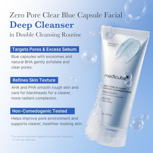 [MEDICUBE] Zero Pore Clearing Capsule Cleansing Foam 120g