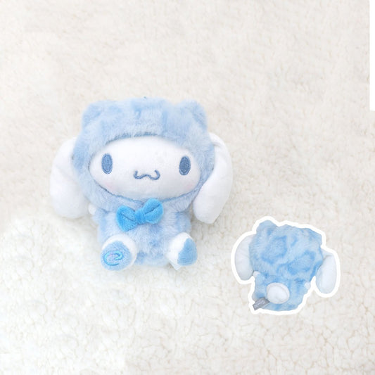 Cinnamoroll Leopard Print Plush Keychain