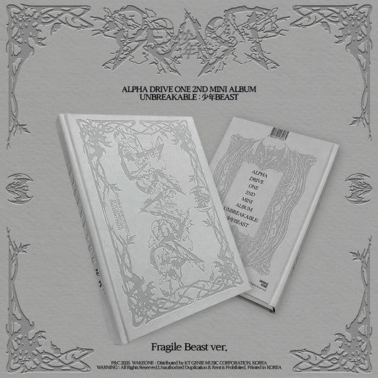 ALPHA DRIVE ONE (알파드라이브원) 2nd Mini Album - [UNBREAKABLE : 少年BEAST] (Fragile Beast Ver.)