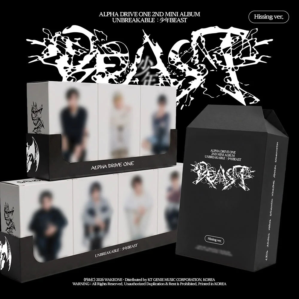 ALPHA DRIVE ONE (알파드라이브원) 2nd Mini Album - [UNBREAKABLE : 少年BEAST] (Hissing Ver.)