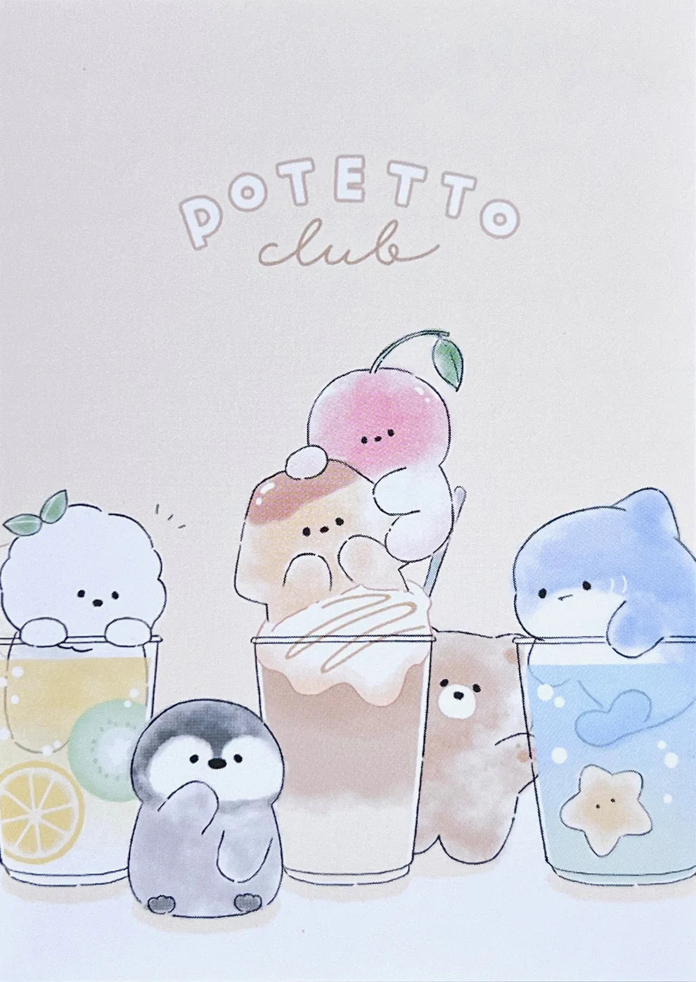 Animal Drink Party Mini Notepad
