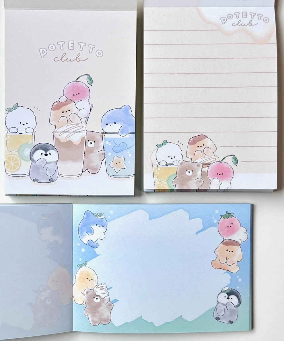 Animal Drink Party Mini Notepad