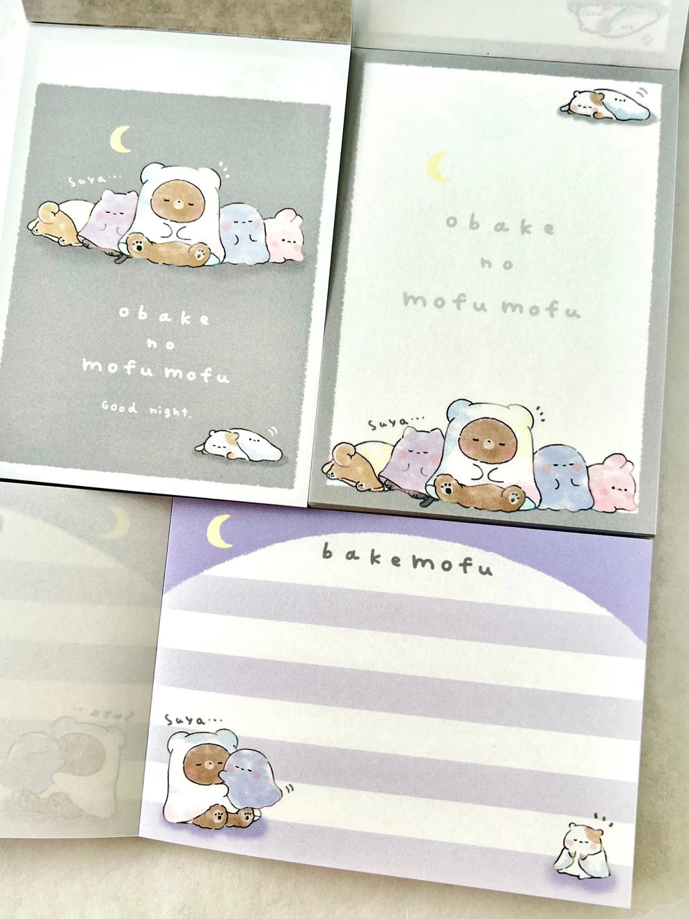 Animal obake no mofu mofu Mini Notepad