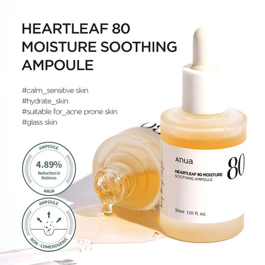 [Anua] Heartleaf 80% Moisture Soothing Ampoule
