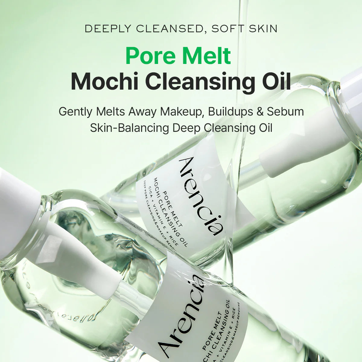 [Arencia] Pore Melt Mochi Makeup-Removing Cleansing Oil