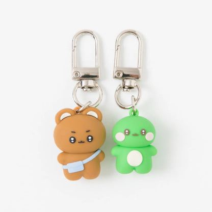 [Art Box] Bear & Dinosaur Keyring Set