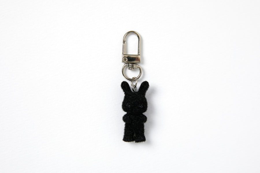 [Art Box] Black Cat Fluffy Keyring